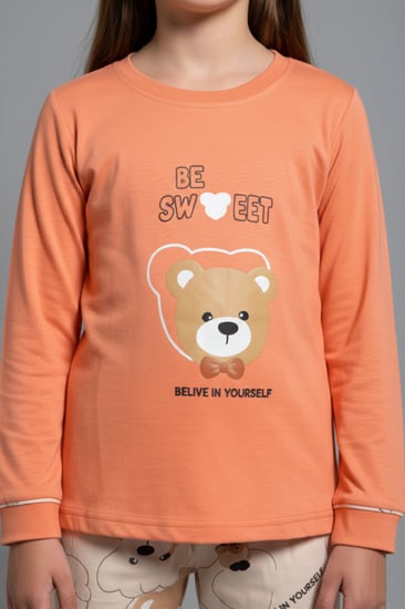 بجامه بناتي دب  من العيسائي للاطفال