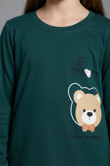 بجامه بناتي دب  من العيسائي للاطفال