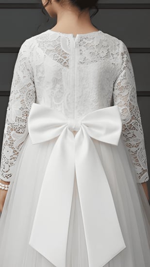 فستان اطفال سهرات تل S01162