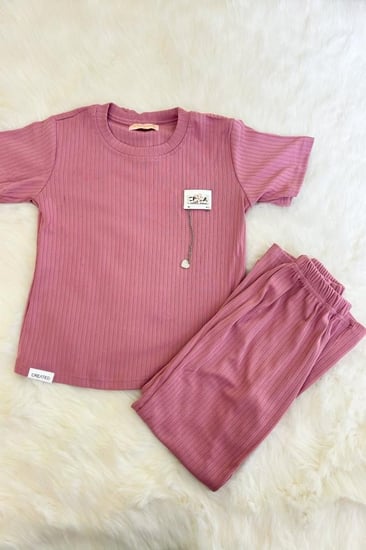 بيجاما بناتي بقلب على الصدر 866044