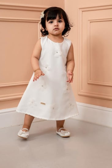 فستان سهرات بيبي سكري ورود بارزة S01189