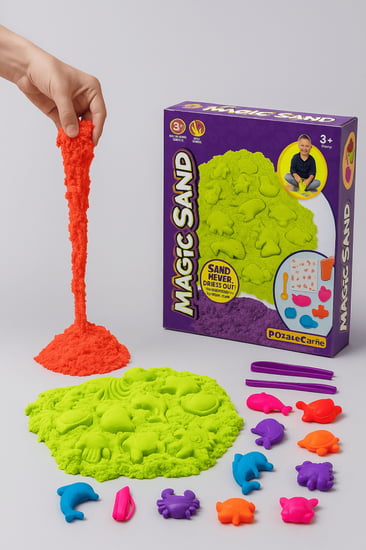 لعبة الرمل السحري مع قوالب 882-13/15