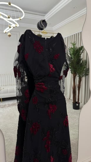 فستان سهره كلفه تطريز