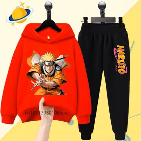 مجموعة ناروتو نينجو للأطفال بهودي أنيمي ، كنزة بأكمام طويلة ، توب كاجوال رائع ، طباعة كرتونية ، خريف ، شتاء ، أولاد ، بنات