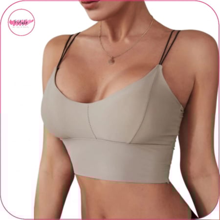 حمالة صدر مبطن غير مرئي كاكي