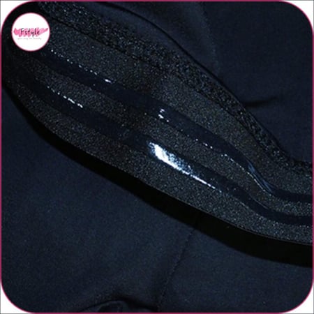 مشد رجالي أسود بخصر عالي للفخذ والبطن