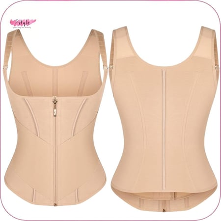 مشد خصر شبكي مرن بحمالات عريضة – V-Series