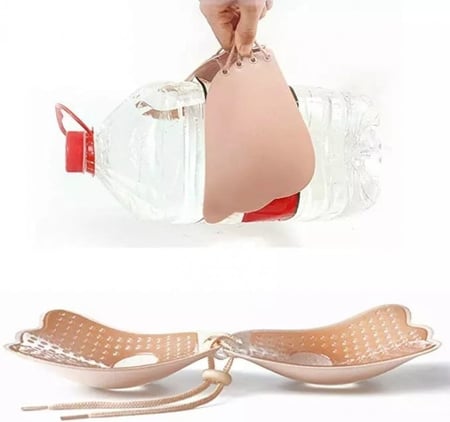 برا ذاتية اللصق برباط من الأمام