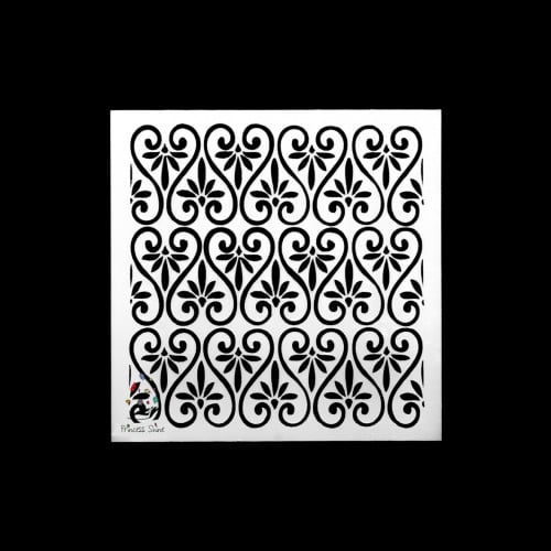 242 - ورق استنسل زخرفة 13سم * 13سم