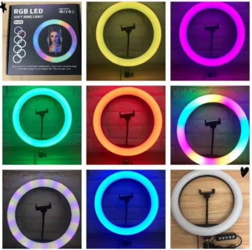 اضاءة ليد سيلفي للتصوير الاحترافي 20 لون اضاءة