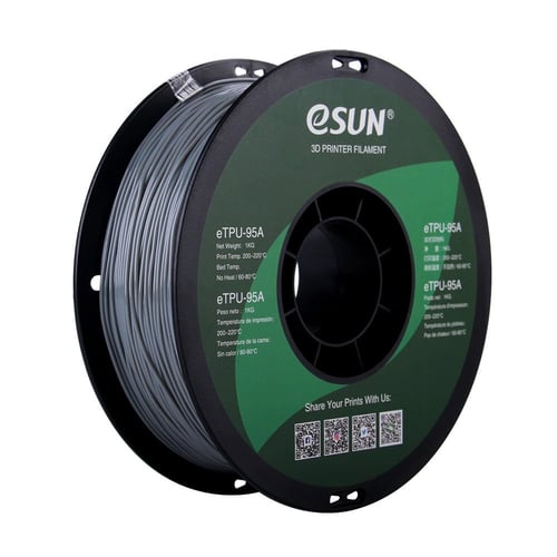 eSUN eTPU-95A (Grey) 3D Filament 1.75Ø, 1kg