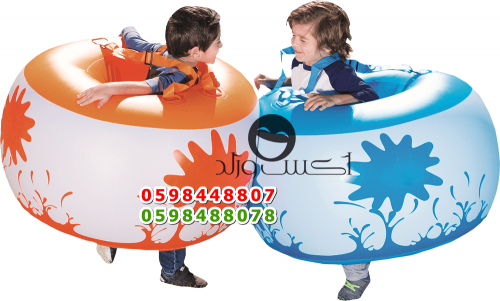 كور تصادم أطفال ازرق و برتقالي 91سم × 51سم