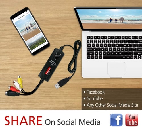 محول اشرطة الفيديو الى دجيتال VHS to DVD