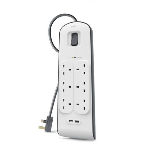 توصيلة كهرباء 6 منافذ و منفذين USB من بيلكن