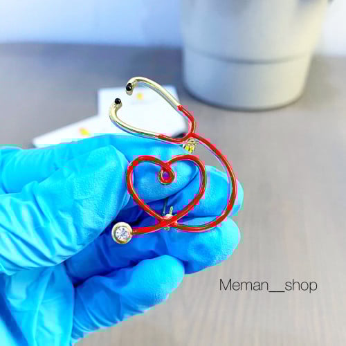 بروش السماعه الطبيه ( لون احمر )