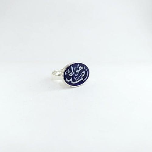 خواتم رجالي - ازرق من الفضة الإيطالية عالية الجودة...