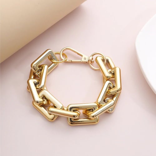 سوار للنساء جنزير سلسلة لون ذهبي شكل 1