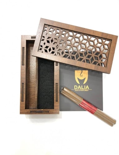 مبخرة خشبية مع أعواد المروكي الذكي الدرجة الفاخرة