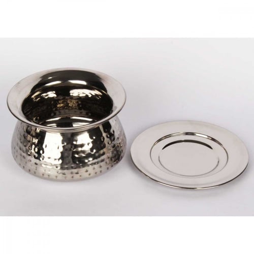 قدر ستيل منقوش دق