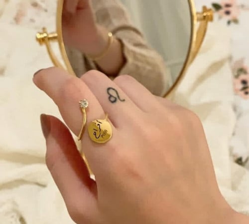 خاتم سيركل ملكة بالاسم حسب الطلب