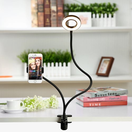 رينج لايت حامل الجوال بإضاءة LED