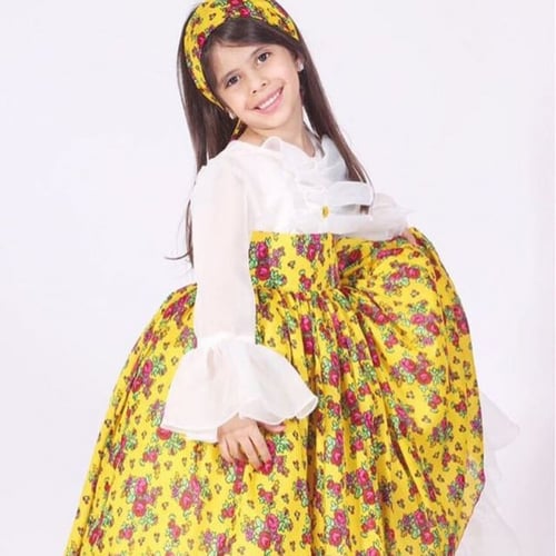 فستان الجازار مخمل و شعبي