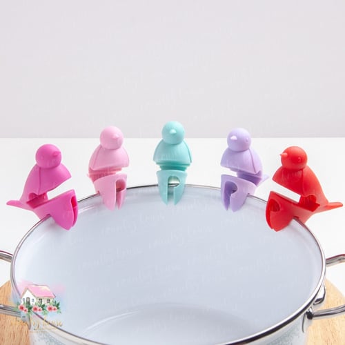 5972 حامل سيليكون لملعقة الطبخ بشكل عصفور