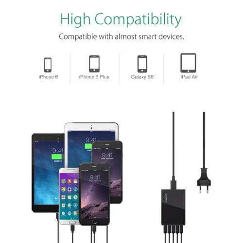 شاحن متعدد المنافذ 5 يو اس بي USB