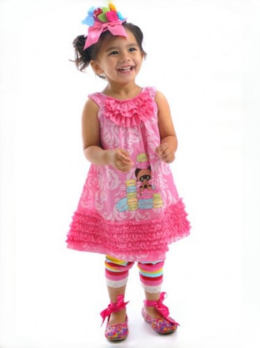 فستان مع ليقينق رينبو