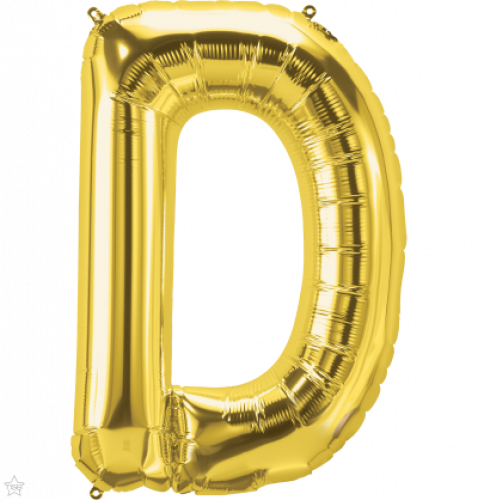 FOIL LARGE LETTER GOLD (عدد 5 قطع) D
