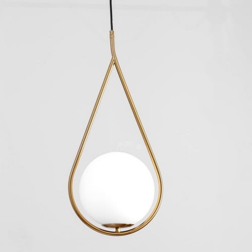 ثريا علاقية مودرن شكل قطرة ذهبية