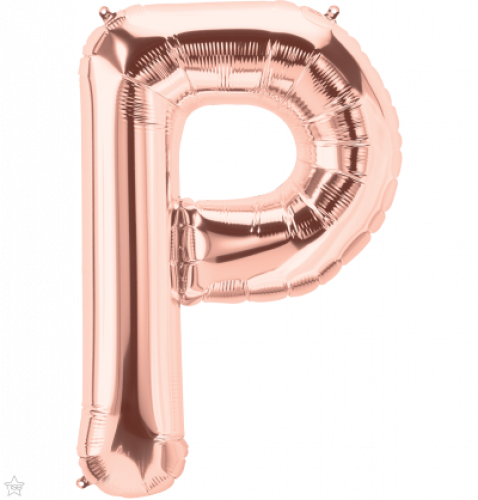 FOIL LARGE LETTER ROSEGOLD (عدد 5 قطع) P