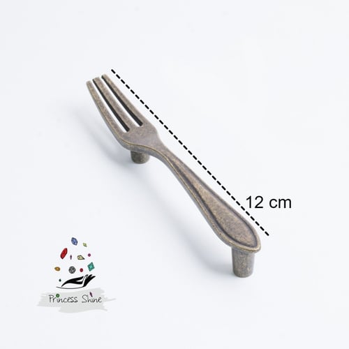 459- مقبض بشكل شوكة لون ( برونز ) - قطعتين