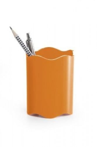 علبة اقلام لون برتقالي