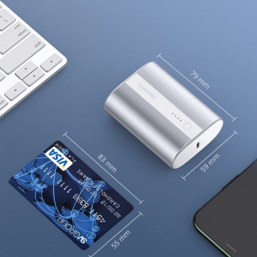 شاحن متنقل راف باور المونيوم 10000 سوبر ميني وردي...