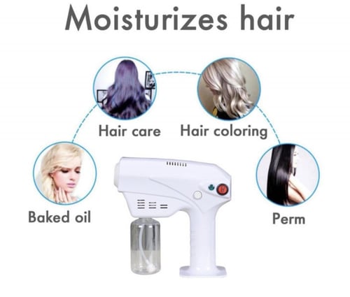 جهاز النانو الاحترافي لمعالجة الشعر والتعقيم Blue...