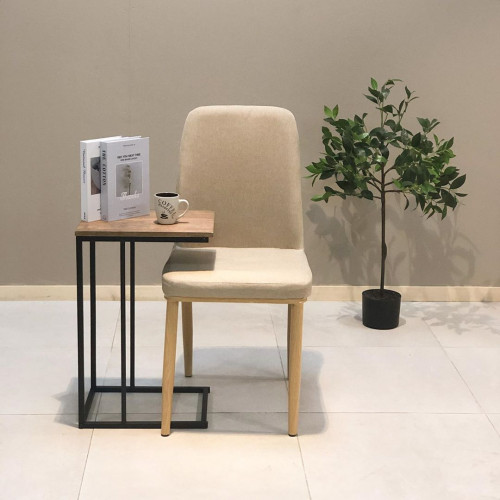 طاولة خدمة حديد وخشب