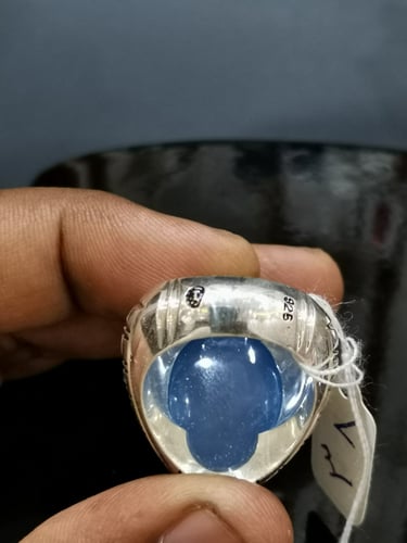 خاتم الفضة بحجر عقيق الخرساني بصياغة الأستاذ امين...