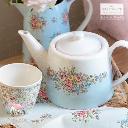 0049 مفرش من جرين جيت أزرق Franka