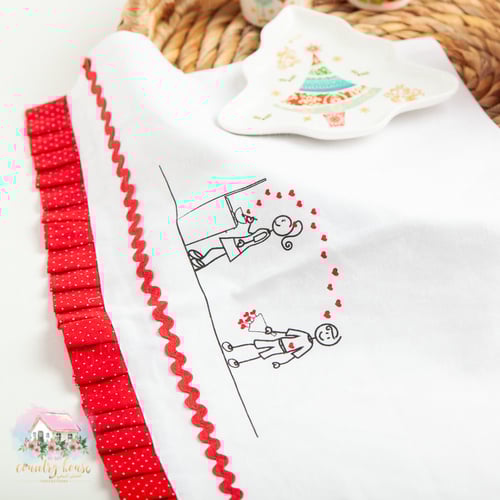 5780 مفرش القلوب الأحمر