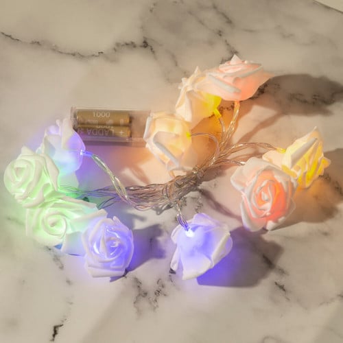 حبل اضاءة زينة شكل ورد