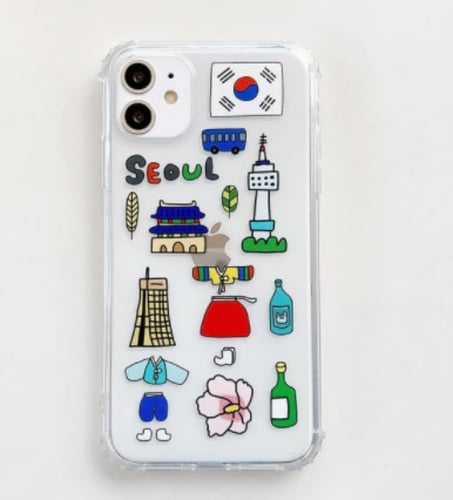 كفرات اشكال ملصقات كفر كوريا وباريس للايفون