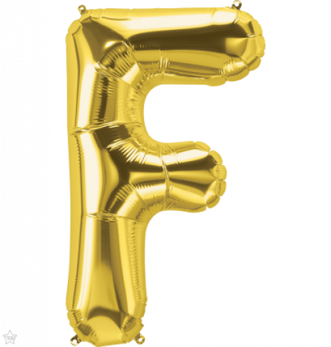 FOIL LARGE LETTER GOLD (عدد 5 قطع) F