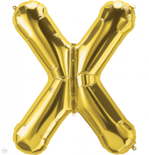 FOIL LARGE LETTER GOLD (عدد 5 قطع) X