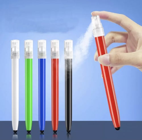 قلم يعمل على جميع الاجهزة وبخاخ رذاذ قابل للتعبئة