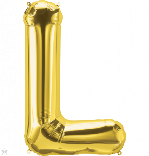 FOIL LARGE LETTER GOLD (عدد 5 قطع) L