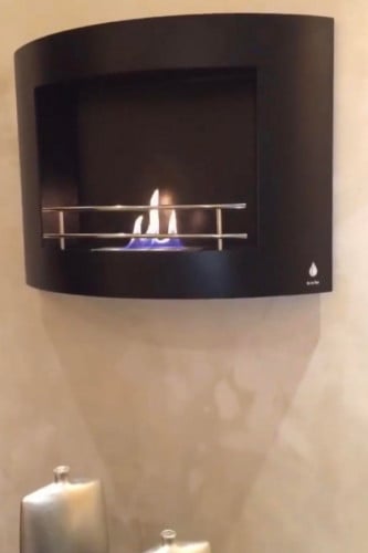 شعلة و لوحة جدارية . Mira Wall Mounted Ethanol Fir...