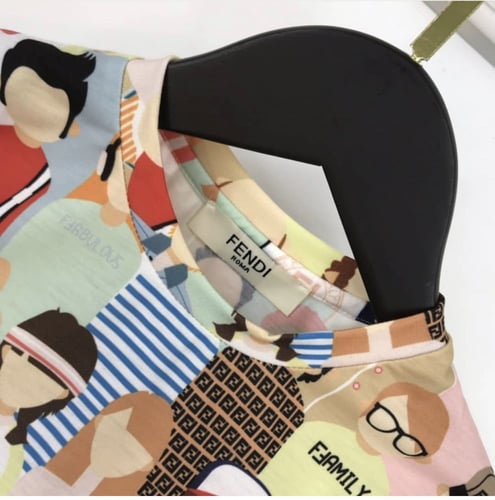 تي شيرت فندي ولادي وبناتي كوبي ماستر