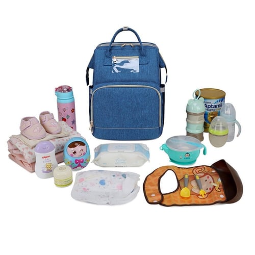 حقيبة مواليد متعددة الاستخدامات أزرق Multifunction...