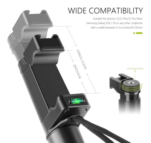 مقبض ثلاثي القوائم ومقبض لكاميرات DSLR لتصوير الفي...